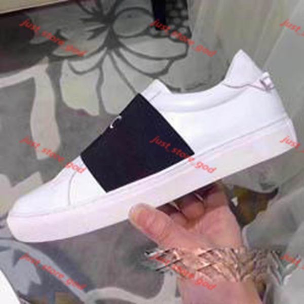 

fashion men luxe shoes lin456 design man 100% leather lettered casual shoes soft cowhide woman flat black white walking elastic sports shoes