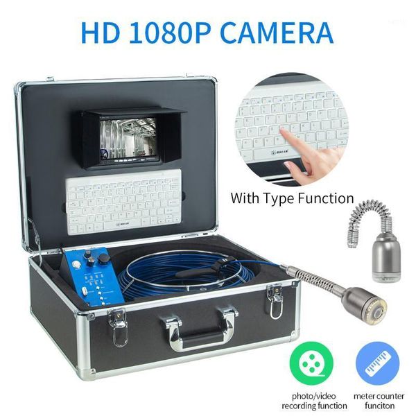 

1280*720 50mm cam endoscope drain-sewer video camera self-level pipeline inspection device borescope system auto-meter counter1