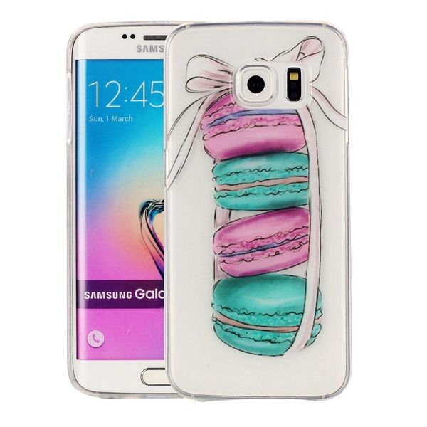 

for galaxy s6 edge g925 macarons pattern imd workmanship soft tpu protective case