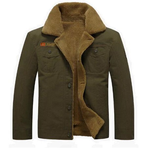 

2020 winter men's pure cotton washed youth men's plush cotton jacket cotton workwear warm jacket jackets parkas padded outerwear, Black