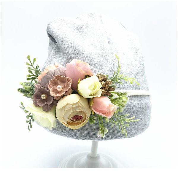 

baby hair band flower crown newborn baby elastic headband floral headband pgraphy hair accessories handmade flowe jllnze