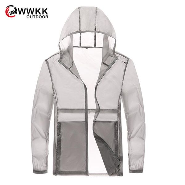 

wwkk couple mountaineering jacket sportswear men women sunscreen waterproof breathable windbreaker zipper hooded hiking jackets, Blue;black