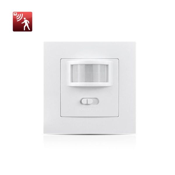 

smart pir motion sensor switch ac 110v - 240v recessed infrared auto control on/off wall switch human body induction detector