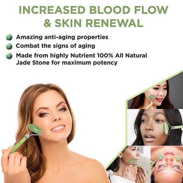 

full body massager jade roller set - cosmetic beauty instrument relieve wrinkles aging dark circles and muscle relaxin hjl2021