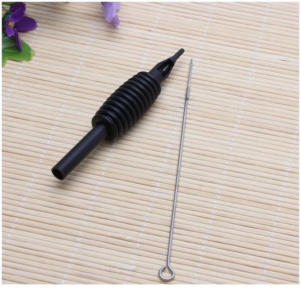 

disposable black sterile tattoo needle, sile grip tip holder rl rs rm, supplies for tattoo gun jllirs
