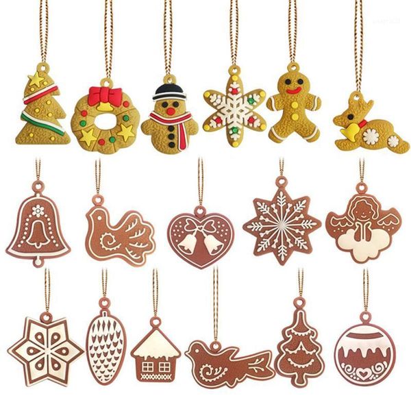 

6-17pcs christmas deer snowman doll chrismas tree decorations pendant ornaments new year christmas decorations happy new years1