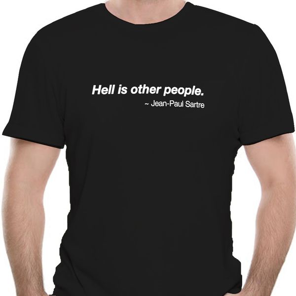 

hell is other people sartre i hate people new all custom printed hip hop funny tee mens s 8654a sport hooded sweatshirt hoodie t shirt