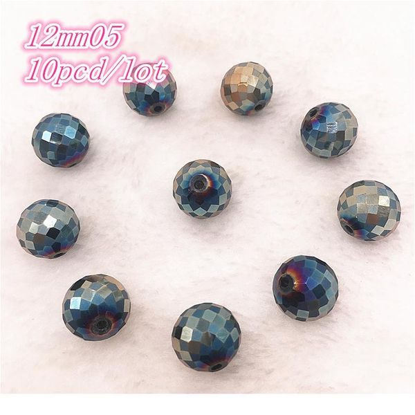 

8/12mm rondelle austria faceted crystal glass beads loose spacer round beads ball diy jewelry making for bracelet qyluhh