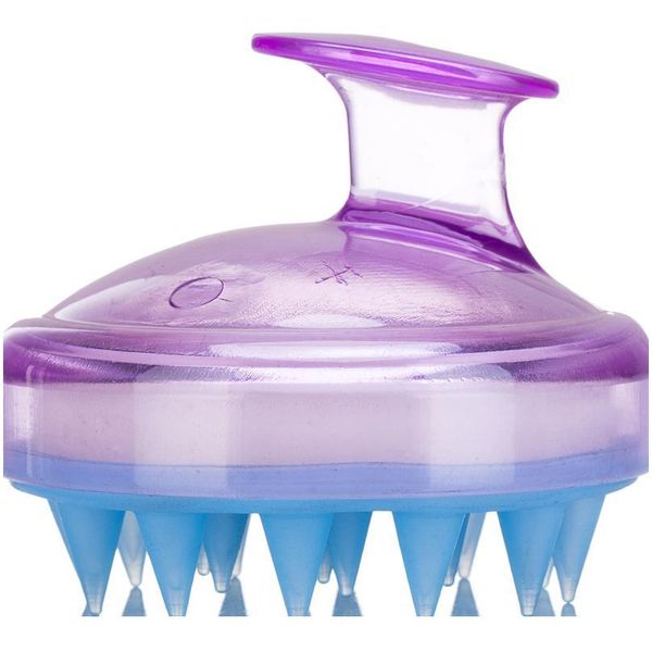 

1pc soft hair washing brush escova de cabelo sile shampoo brush wide tooth comb head body scalp mass wmtlgg, Silver