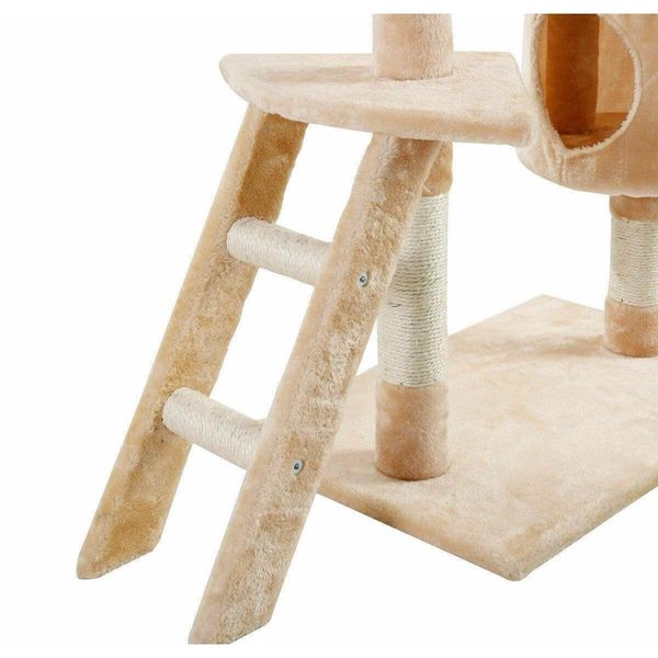 

60" inch kitten pet house hammock cat tree tower condo scratche qylply yh_pack