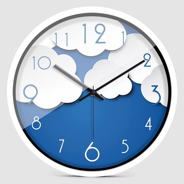 

wall clocks cloud clock modern design living room silent creative fashion bedroom relogios parede kids ll60wc1