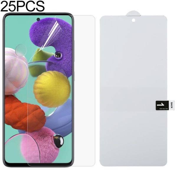 

for galaxy a51 25 pcs full screen protector explosion-proof hydrogel film