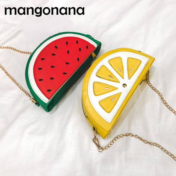 

cute fruit арбузы / lemon chain bag single shoulder crossbody сумки satchel