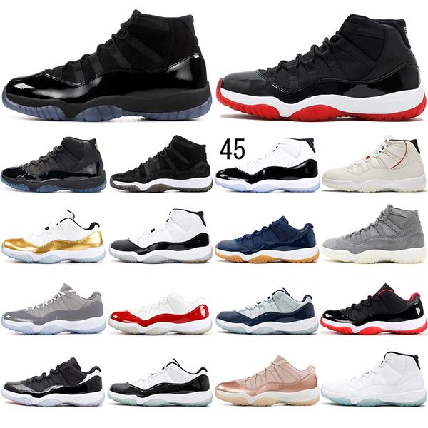 

2020 jumpman men women basketball shoes 11s bred concord gamma blue space jam gym red infrared varsity red sneakers 11 eur 36-47