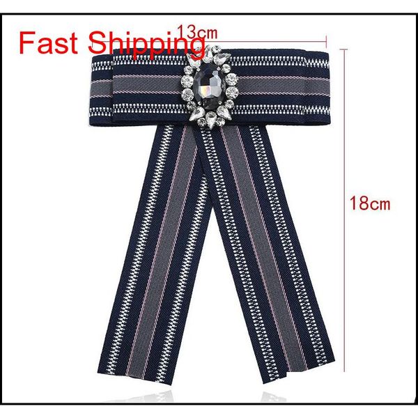 

fashion big bow ties for boys collar flower striped with diamond bow brooch accessories wholes qylcvv nana_shop, Black;gray