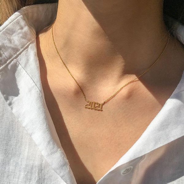 

chokers 2021 year necklace for women gold stainless steel choker necklaces collares chain gift jewelry bijoux, Golden;silver