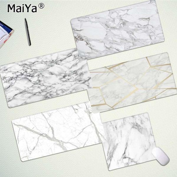 

maiya смешные золотой и белый мрамор запирающий край коврик для мыши игры резиновый компьютер pc gaming коврик