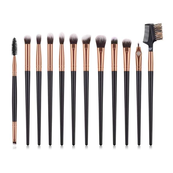 

makeup brushes pro 12 pcs/lot set for cosmetic tools eye shadow blending eyeliner eyelash eyebrow lip