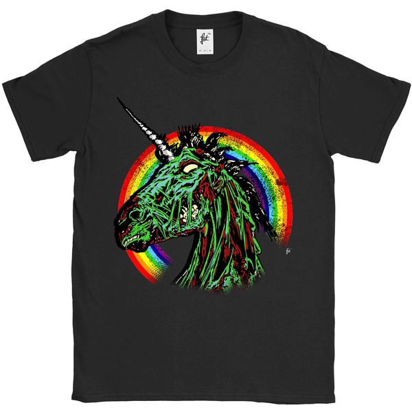 

zombie unicorn стоя перед halo радуга мужские футболки спорта с капюшоном толстовка с капюшоном