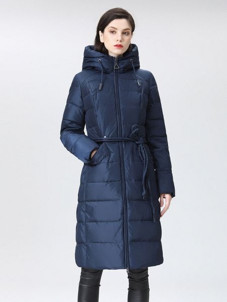 

gasman slant pockets drawstring hooded belted puffer coat y7bm#, Black