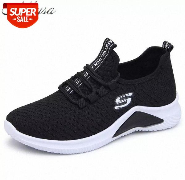 

women sneakers 2020 ladies sports shoes ladies trainers platform woman baskets femme dames black mujer tenis feminino #r76n