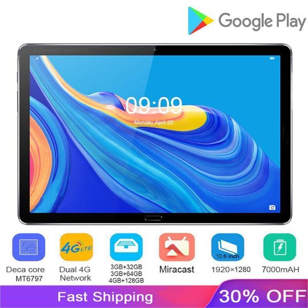 

tablet pc m106 10.6 inch android 4g network 13mp camera deca core gps 1920*1280 resolution 7000mah battery1