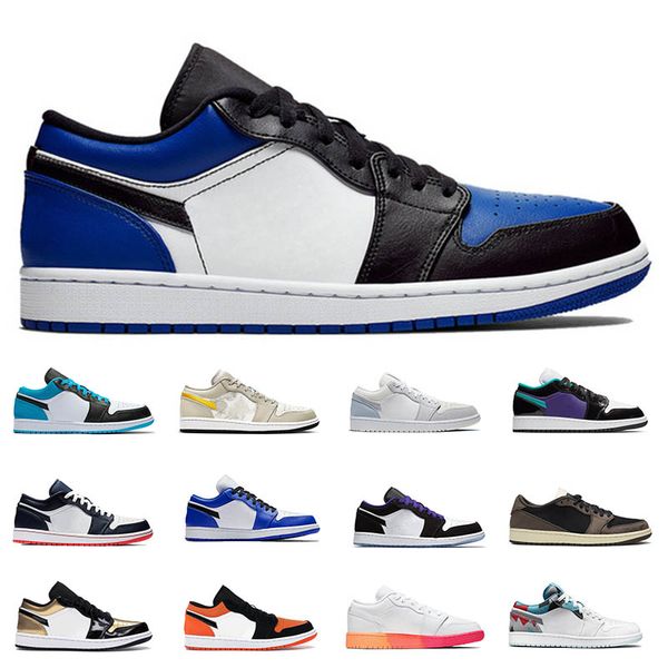 

low 1 1s men women basketball shoes white black mystic unc tropical brown triple white z mist sunrise spruce aura sports sneakers