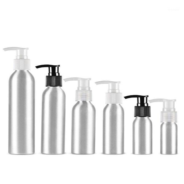 

storage bottles & jars 30ml 50ml 100ml 120ml 150ml 250ml empty lotion pump aluminum bottle liquid soap dispenser containers body cream conta