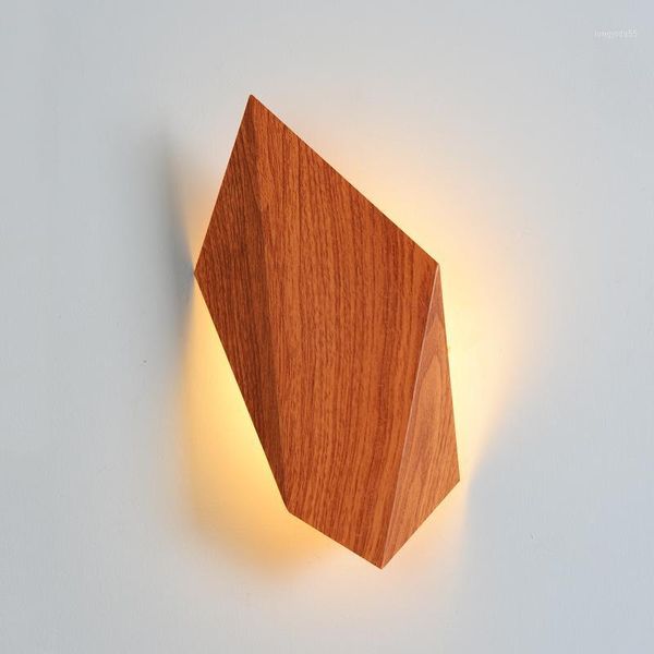 

7w nordic led wall lights bedroom living room aisle decoration creative polygon lamps warm light indoor sconce light fixtures1