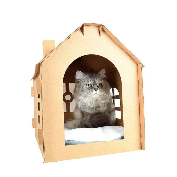 

cat bed dog folding house cats tent corrugated paper small dog sleeping scratch cardboard paper house cages a