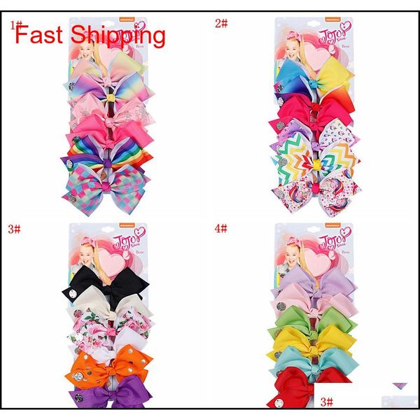 

4styles 5.6inch jojo unicorn handmade hair clip cheerleader hairpin bowtie ponytail barrette girl gift sport hair accessories xcco9, Silver