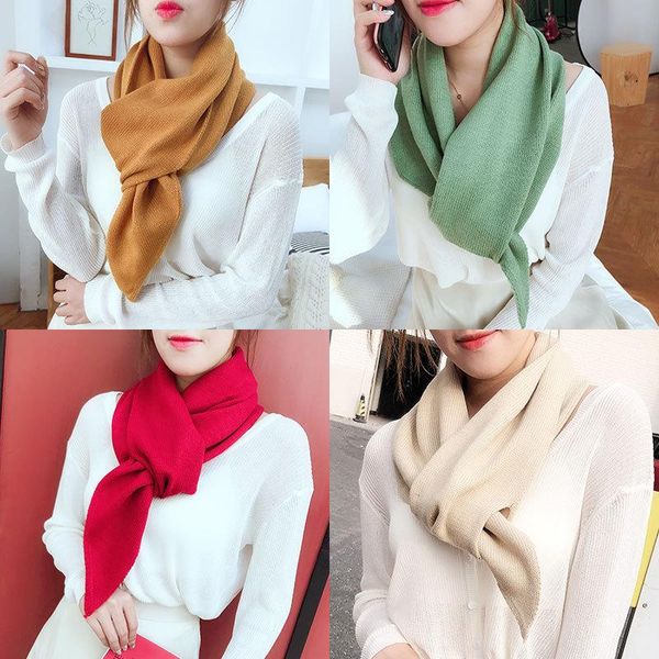 

scarves warm scarf with single pointed angle versatile decoration neck for women bufandas invierno mujer echarpe femme, Blue;gray