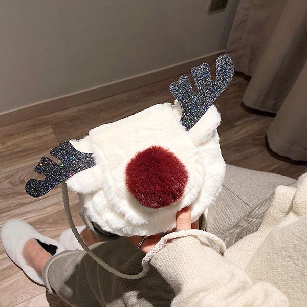 

2020 рождество осени и зима плюшевого deer crossbody сумки для женщин роскошной сумки плеча моды женских сумки подарков
