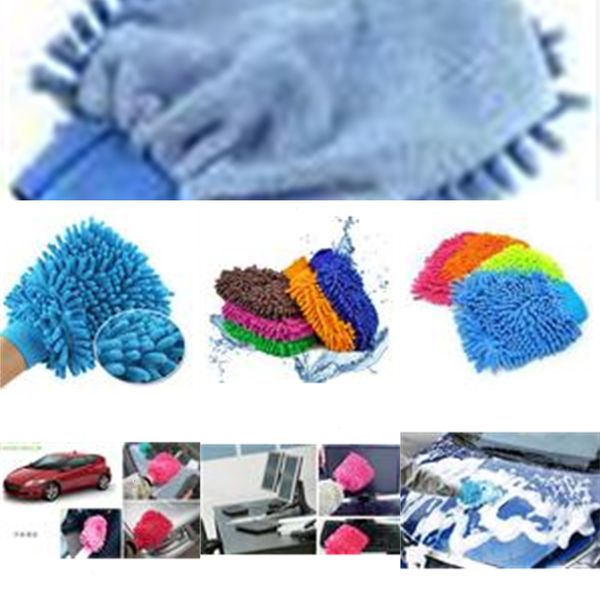 

wash microfiber cloth chenille car cleaning mop glove mittacn