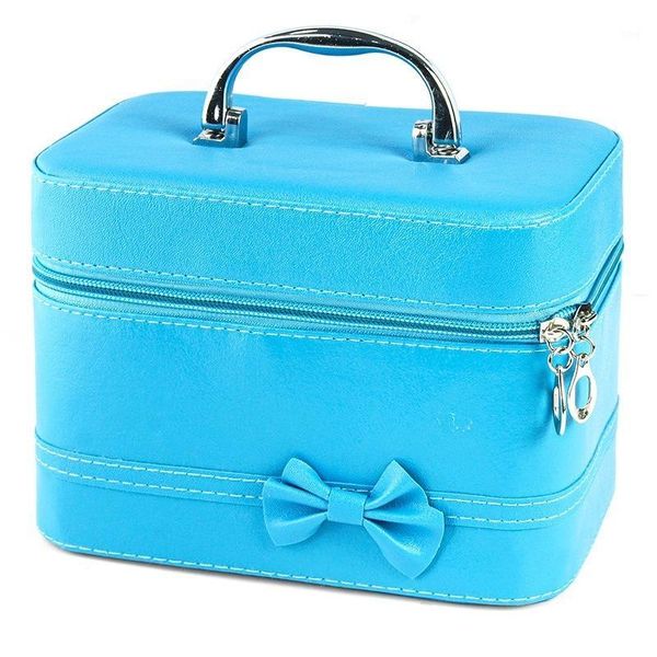 

cosmetic bags & cases 2021 women's bag korean version of the bow makeup casual fashion storage1