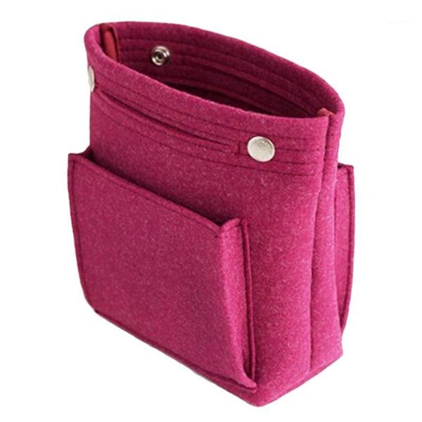 

storage bags felt cosmetic bag plug-in toiletry hand travel1