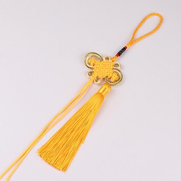 

10pcs golden edge chinese knot tassel diy jewelry accessories home textile curtain garment sewing macrame decoration pendant h qylamd