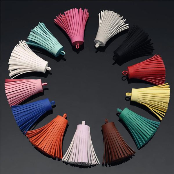 

5pcs 6cm new style fashion leather tassel fringe diy accessories earrings necklaces jewelry findings pendants craft tassels h wmtyzx