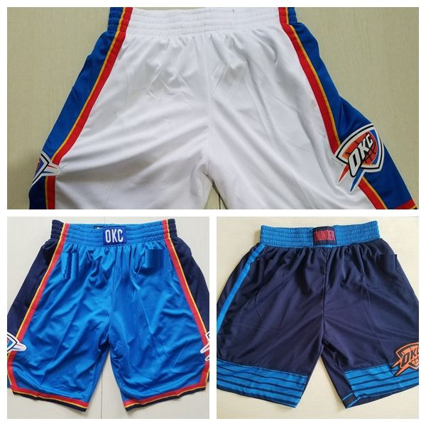 

men basketball pocket shorts just don oklahoma city thunder new hardwood shorts, Black;red