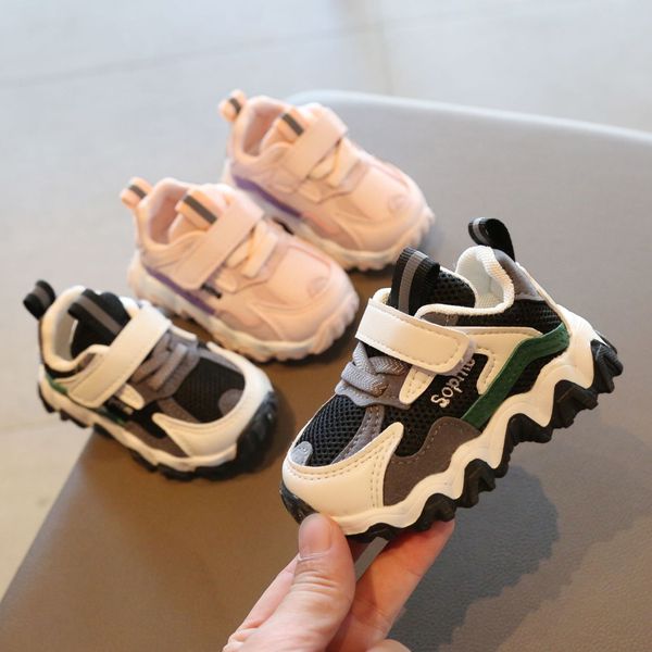 2020 neue Baby Jungen Sportschuhe Atmungsaktive Baby Mädchen Turnschuhe Infant Kleinkind Erste Wanderer kinder Tennis Schuhe Mesh LJ201104