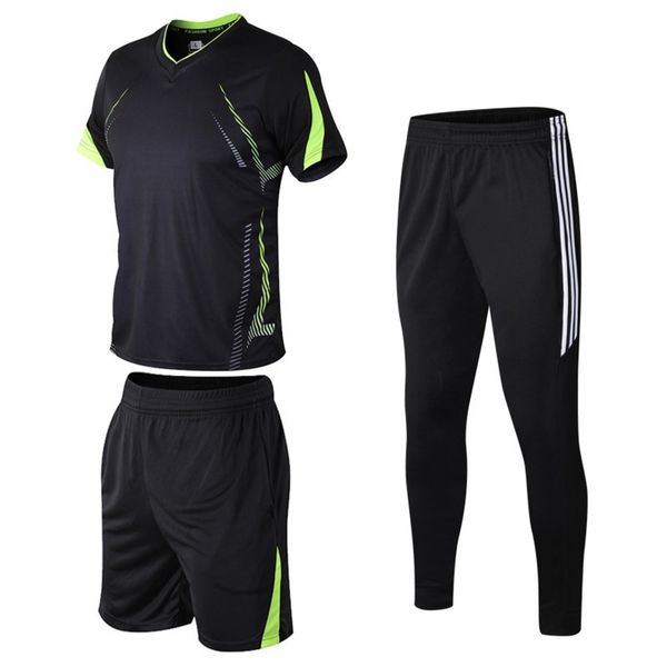 

men's 2020 summer running morning sports exercise three piece fitness suit, Gray