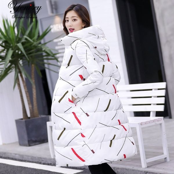 

down parka women direct selling polyester long solid hooded lengthened padded clothes thickened jacket m813 201029, Black