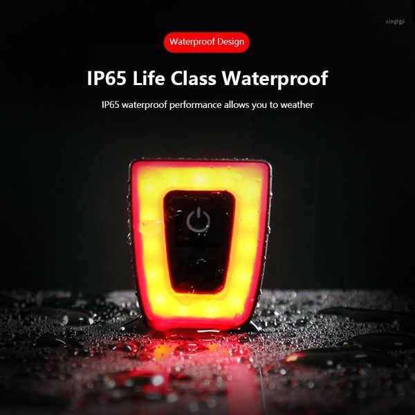 

bike lights bicycle rear light usb rechargeable waterproof helmet taillight cycling warning flash accessories1