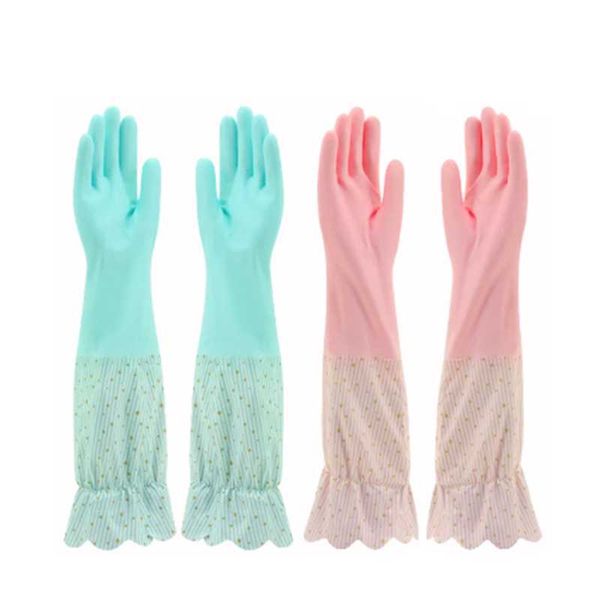 

disposable gloves housework washing dishes clothes durable wear-resistant thickened and lengthened waterproof rubber