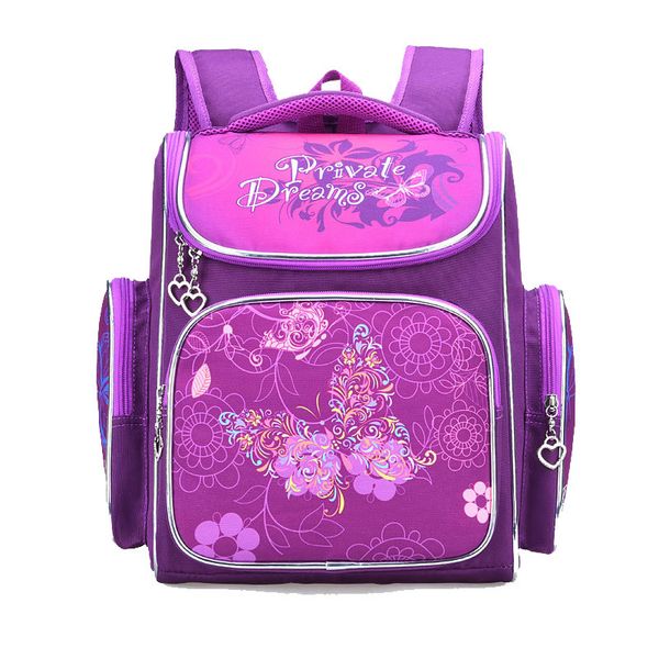 

2019 new girls school backpacks children school bags 3d butterfly bag for girl kids satchel knapsack mochila escolar grade 1-6 y200706
