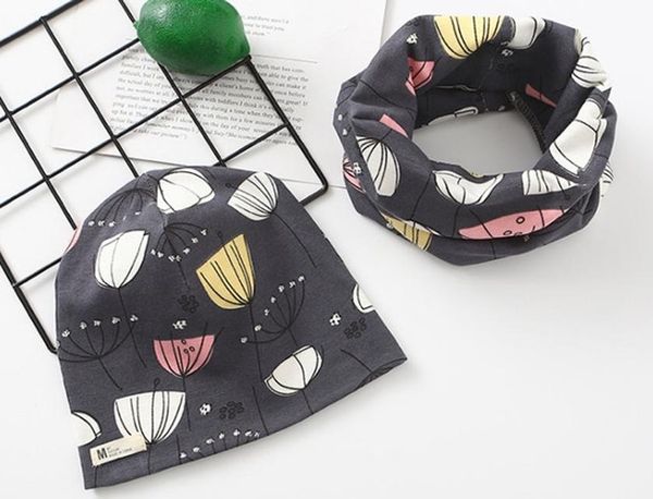 

новые 2020 осень девочек шляп шарф набор детей шапка шарф воротник зима девушки шляпа мальчиков головы хлопок плюшевый детский шарф swy jllj, Red;brown