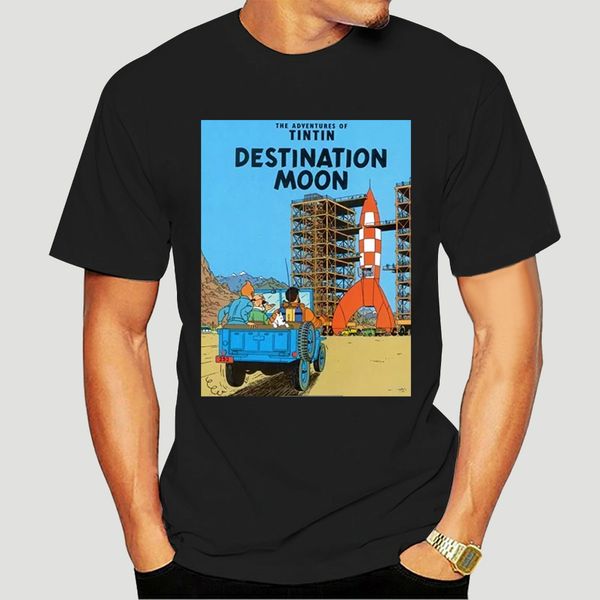 

t shirt tintin objectif lune cartoon comic french retro vintage destination moon tee shirt 2374d sport hooded sweatshirt hoodie