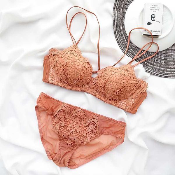 

5 colour lace embroidery underwear 1/2 cup petal cup bra set cotton green push up bras women adjusted lingerie panties set1, Red;black