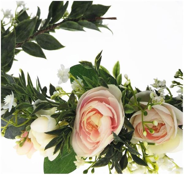 

women wedding rose flowers wreath crown headband women hair accessories headdress girl floral garland wedding floral jllzec