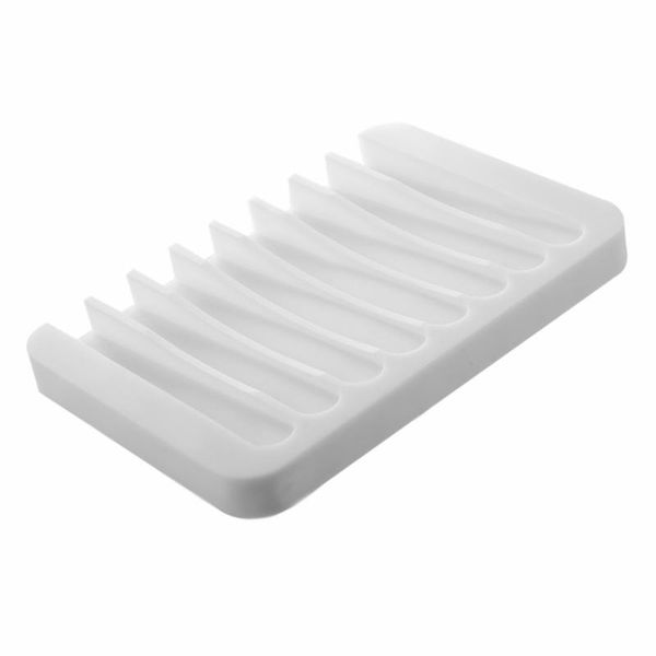 

soft sile soap dish storage holder soap box plate tray drain portable creative bathroom soap dishes tray tools q wmtxte